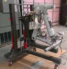 turnkey-square-rectangular-tubular-plate-steel-fabricated-main-landing-ear-installation-removal-aircraft-tooling-casters-lift-tilt-bombardier-challenger-global_5000-private-corporate-jet-aircraft