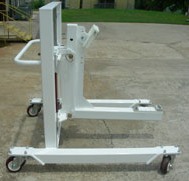 painted-powder-coated-square-rectangular-tubular-plate-steel-fabricated-main-landing-gear-installation-removal-aircraft-tooling-storage-cart-bombardier-challenger-global_5000-private-corporate-jet-aircraft