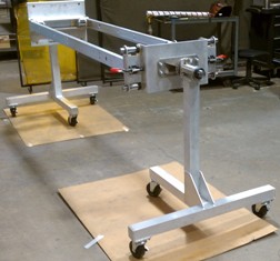 custom-tubular-plate-aluminum-dual-rotating-assembly-fixture-server-data-rack-casters